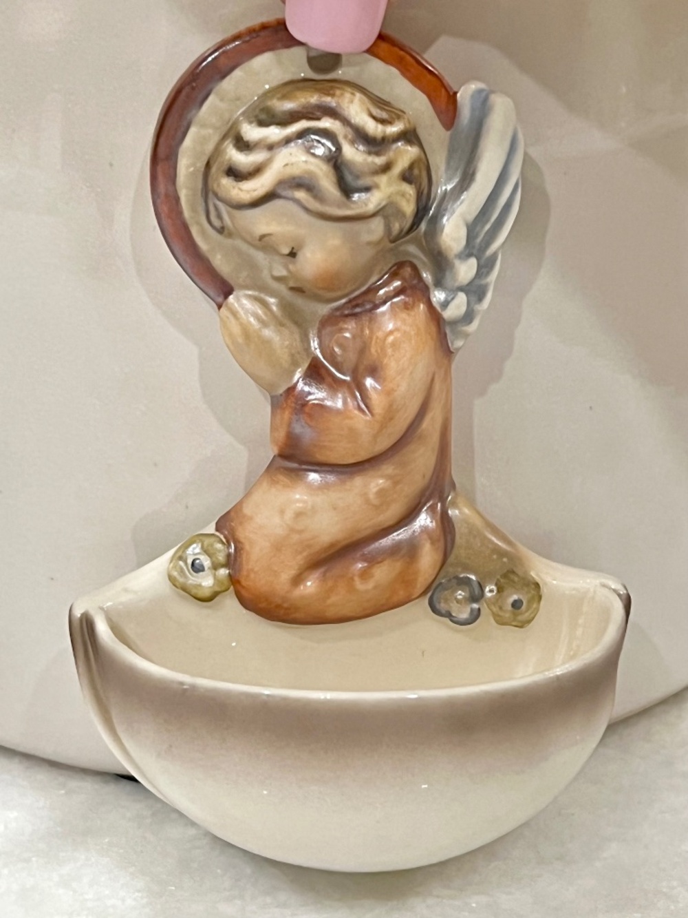 Hummel "Angel at Prayer" Holy Water Font - Wall Mount